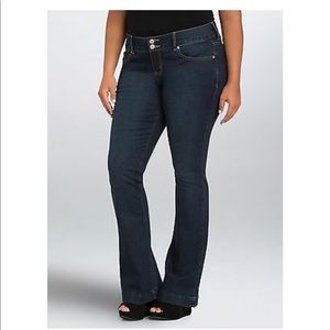 Torrid Flared Jeans Dark Wash Blue Moon 16